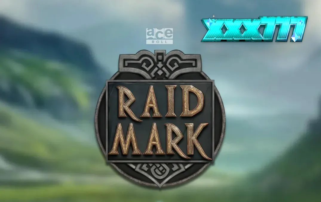 Tampilan visual slot Raidmark dengan tema Viking yang gelap dan penuh aksi